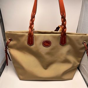 Dooney & Burke Nylon Shopper Tan